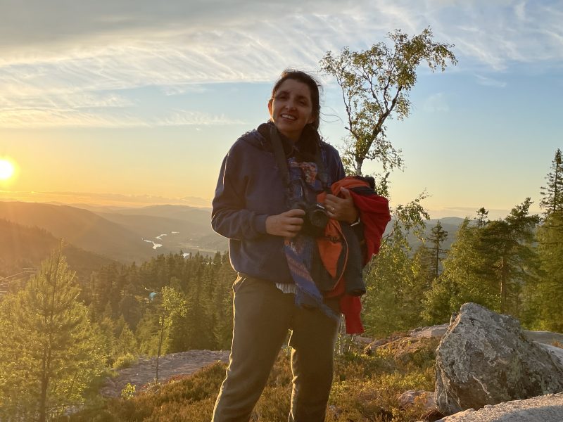 Lina Marcela Diaz-Gallo in sunset