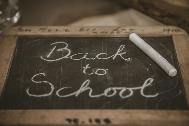Little chalkboard with text 